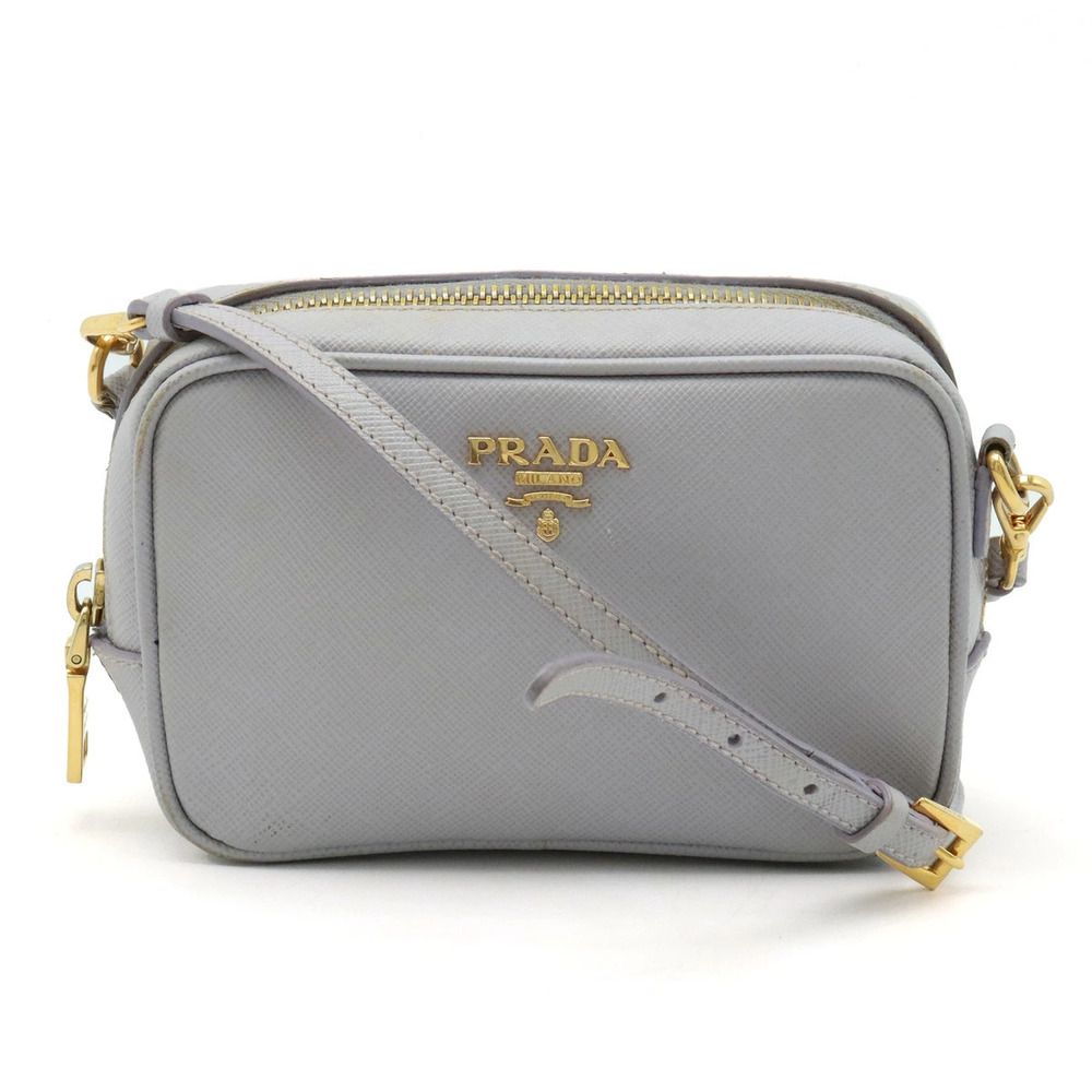Prada Saffiano Crossbody Bag Leather Lilac